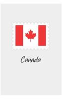 Canda flag minimalist notebook