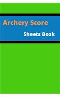 Archery Score Sheets Book