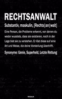 Rechtsanwalt Notizbuch