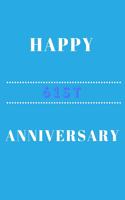 Happy 61st Anniversary: Funny 61st happy anniversary Birthday Gift Journal / Notebook / Diary Quote (6 x 9 - 110 Blank Lined Pages)