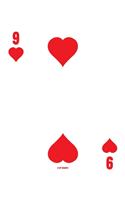 9 Of Hearts: Poker Card Notebook With Lined Wide Ruled Paper For Work, Home Or School. Cool 8.5 x 11 Notepad Journal For Taking Notes, Diaries Or Journaling For 
