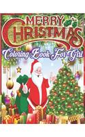 Merry Christmas Coloring Book for girl