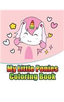 my little ponies coloring book