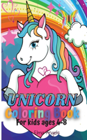 Unicorn Coloring Book: Amazing Fun Coloring Book for Kids Ages 4-8, Contains 120 Page Unique Designs Large 8.5x11