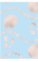 Cute Pattern Rose Gold Sketchbook 7: Light Blue: 240 Pages Sketchbook: Sketchbook 6 x 9(8 Cute Pattern Rose Gold Series 7)