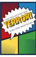 Draw your own spooky comic: TERROR!: Blank comic book for kids: Create your own cartoon book, 6" x 9", 6x9 journal, glossy cover, blank comic strip templates, 110 pages