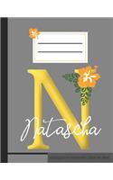 N Natascha Monogramm Notizheft Liniert 60 Blatt