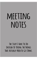 Meeting Notes