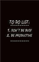 To Do List