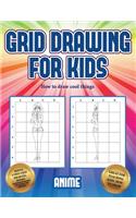 How to draw cool things (Grid drawing for kids - Anime)