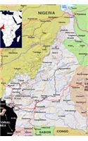 Modern Day Color Map of the Nation Cameroon in Africa Journal