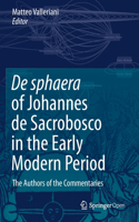 de Sphaera of Johannes de Sacrobosco in the Early Modern Period