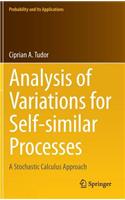 Analysis of Variations for Self-Similar Processes