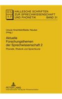 Aktuelle Forschungsthemen Der Sprechwissenschaft 2