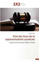 Etat Des Lieux de la Repr?sentativit? Syndicale