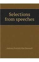Selections from Speeches