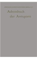 Internationales Adressbuch Der Antiquar-Buchhändler / International Directory of Second-Hand Booksellers / Annuaire International Des Librairies d'Occasion