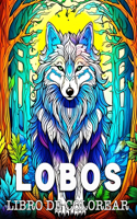 Lobos Libro de Colorear: Bellas Imágenes para Colorear y Relajarse