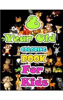 8 year old Animals Coloring Book for kids