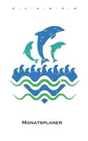 Delfine im Meer Monatsplaner