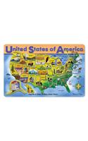 USA Map Puzzle (Wooden)