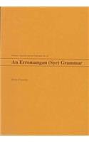 An Erromangan (Sye) Grammar: (Oceanic Linguistics Special Publication)