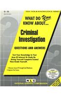 Criminal Investigation