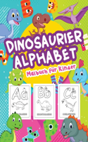 Dinosaurier Alphabet Malbuch für Kinder: Große Dinosaurier Alphabet Buch für Jungen und Kinder. Perfekte Dinosaurier Alphabet Geschenke für Jugendliche und Kleinkinder, die gerne lernen und