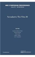 Ferroelectric Thin Films XII: Volume 784