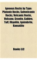 Igneous Rocks by Type: Plutonic Rocks, Subvolcanic Rocks, Volcanic Rocks, Volcano, Granite, Gabbro, Tuff, Rhyolite, Ignimbrite, Komatiite