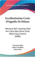 Eccellentissima Corte d'Appello Di Milano