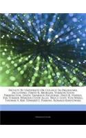 Articles on Faculty by University or College in Oklahoma, Including