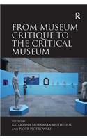 From Museum Critique to the Critical Museum