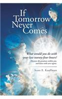 If Tomorrow Never Comes