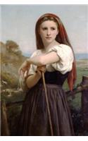 "Young Shepherdess" by William-Adolphe Bouguereau - 1868: Journal (Blank / Lined(Art of Life Journals)