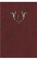 Monogram "e" Any Day Planner Journal: (5 Monogram Red 365 Planner)
