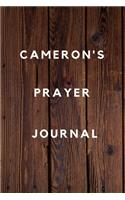Cameron's Prayer Journal