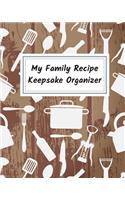 My Family Recipe Keepsake Organizer