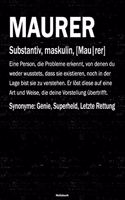 Maurer Notizbuch
