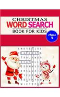 Christmas Word Search Book for Kids Ages 4