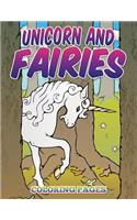 Unicorn and Fairies Coloring Pages