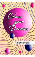 Blank Plain Notebook: Chase Your Dreams