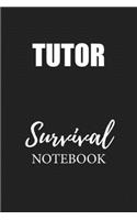 Tutor Survival Notebook: Small Undated Weekly Planner for Work and Personal Everyday Use Habit Tracker Password Logbook Music Review Playlist Diary Journal