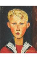 Modigliani Monthly Planner 2020: The Blue Eyed Boy Artistic Year Agenda: for Daily Meetings, Weekly Appointments, School, Office, Goals or Work Stylish Red White Blue Cubism Modern (24 Weekly Art Planners 2020)