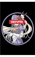 Senpai: A Journal, Notepad, or Diary to write down your thoughts. - 120 Page - 6x9 - College Ruled Journal - Writing Book, Personal Writing Space, Doodle, N
