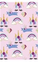 Unicorn Notebook: Idea Journal for Girls/Teens Super Cute Notebook Doodles Unicorn Sketchbook for Kids, Girls 110 Pages of Lined Paper for Writing and Drawing Unicorn