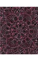 Bullet Journal Notebook Mandala Pattern 8: 172 Numbered Pages with 160 Graph Style Grid Pages, 6 Index Pages and 2 Key Pages in Large 8 X 10 Size for Journaling, Writing, Planning or Doodling