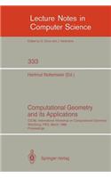 Computational Geometry and its Applications: CG '88 International Workshop on Computational Geometry Würzburg, FRG, March 24-25, 1988. Proceedings(333 Lecture Notes in Computer Science)