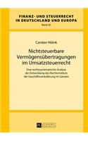 Nichtsteuerbare Vermoegensuebertragungen im Umsatzsteuerrecht