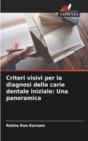 Criteri visivi per la diagnosi della carie dentale iniziale